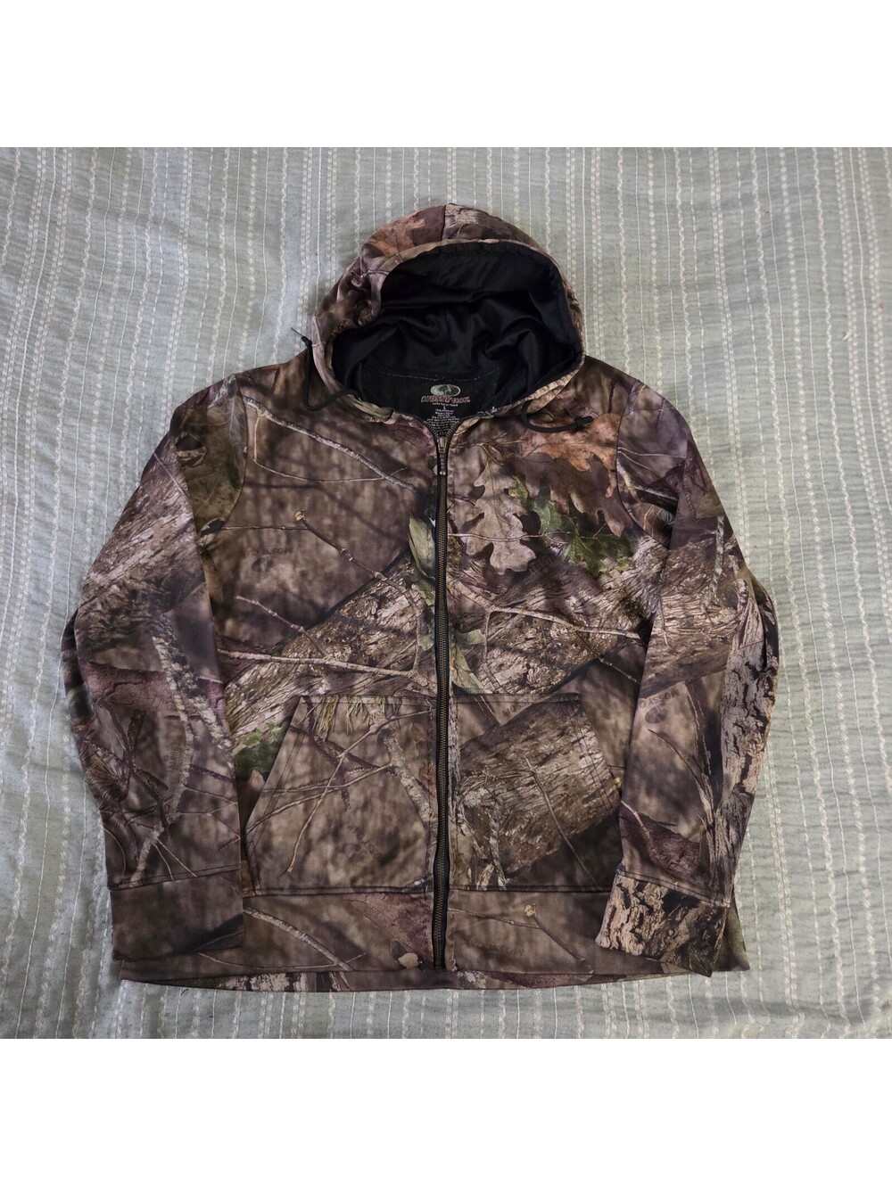 Mossy Oak camouflage zip hoodie